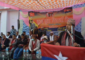 ‘शहीद परिवार, द्वन्द्व पीडित र बहिर्गमित लडाकुको जिम्मा केपी ओलीले लिन्छन’– नेता महेश बस्नेत