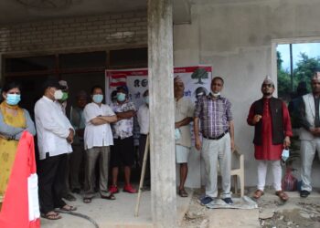 विपीको सम्झनामा पार्टी कार्यालय परिसरमा वृक्षारोपण