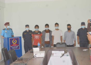 भरुवा बन्दुक देखाएर चोरी गर्ने फर्पुका चार व्यक्ति पक्राउ