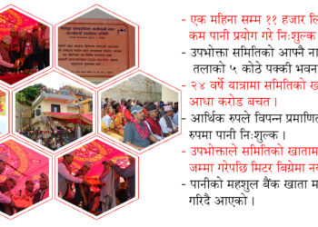 भैसेसुर खानेपानी: ११ हजार लिटर पानी निःशुल्क, आफ्नै नाममा भवन र आधा करोड बचत