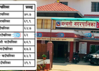 कार्य सम्पादन मूल्याङ्कनमा मन्थली पहिलो
