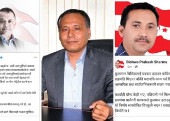 कुलमान घिसिङ हटाउने निर्णयप्रति महामन्त्रीद्वोयको असन्तुष्टि
