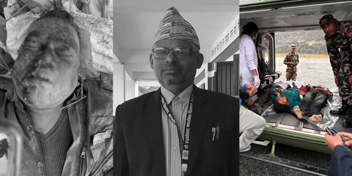 निर्वाचन कर्मचारी बोकेको गाडी दुर्घटना हुँदा मतदान अधिकृत र प्रसनिको मृत्यु, ८ घाइते