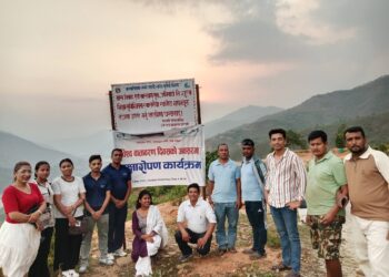 वातावरण दिवसमा रामेछाप जेसिजद्वारा वृक्षारोपण